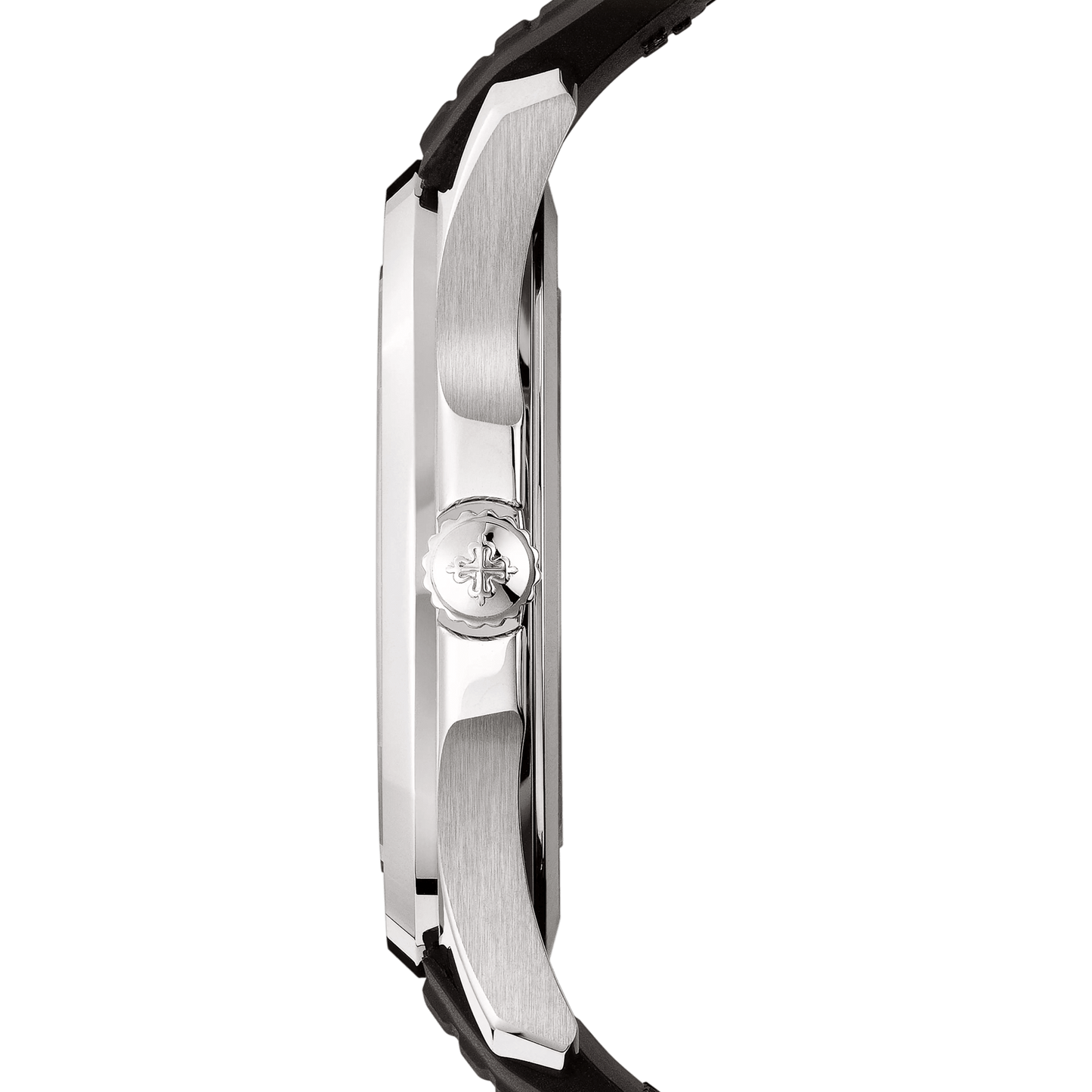 Aquanaut Date Black Strap Stainless Steel