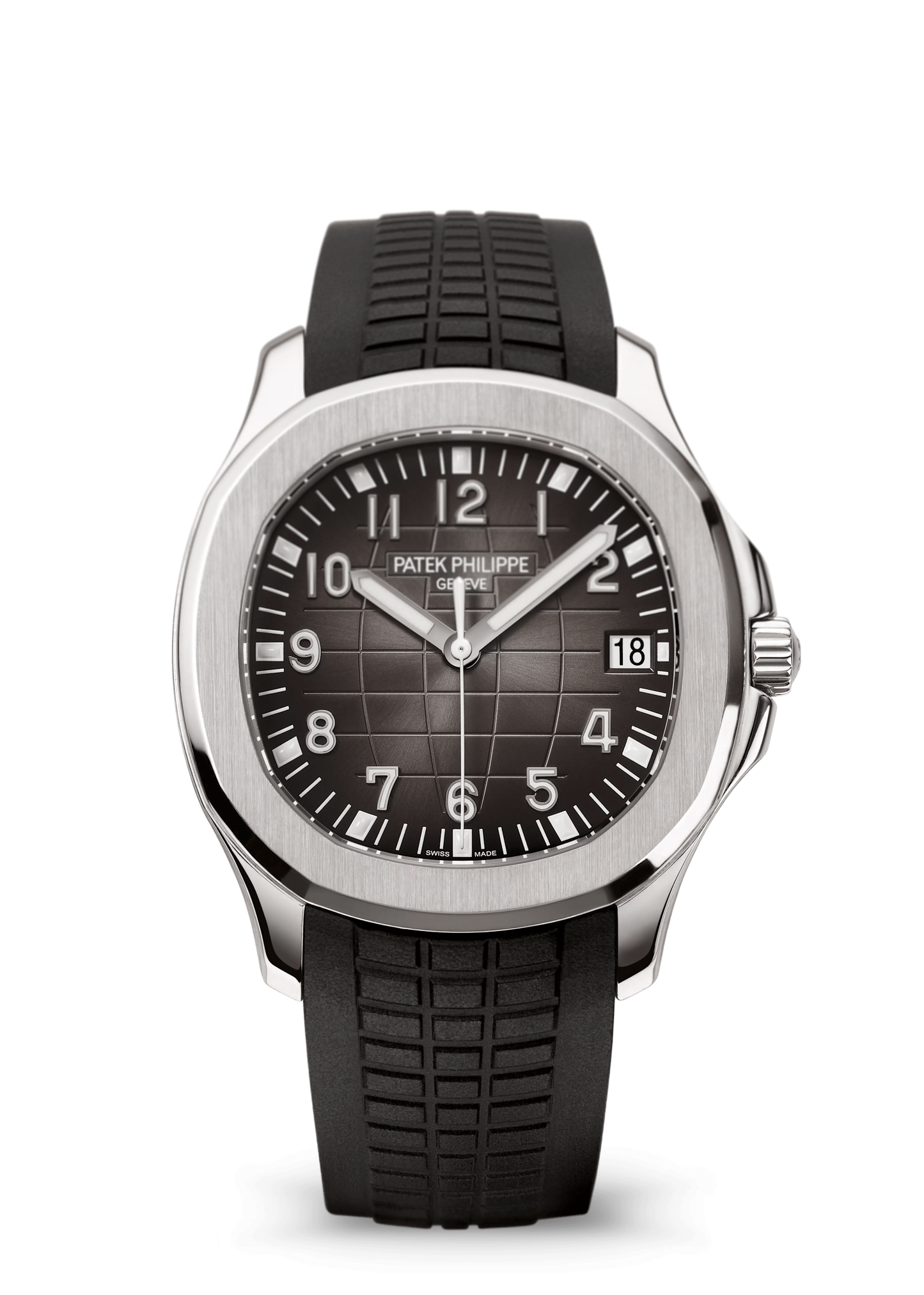 Aquanaut Date Black Strap Stainless Steel