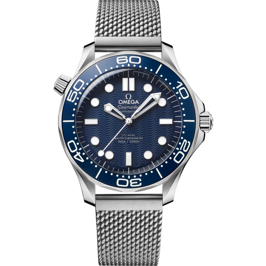 Seamaster Diver 300M James Bond 60th Anniversary 42 mm em Aço [Primeira Linha]